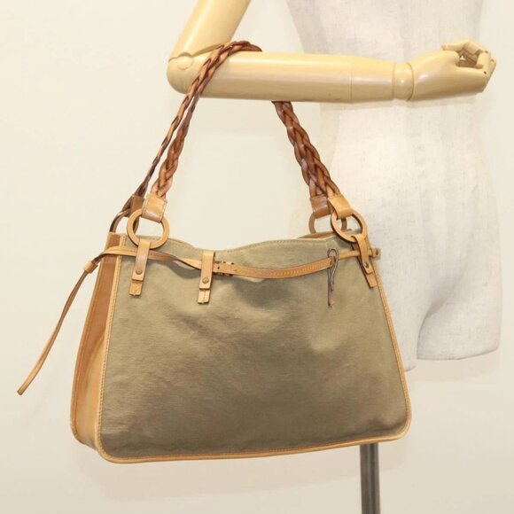 GUCCI Tote Bag Canvas Beige 109133 Auth 139271 - Picture 13 of 15